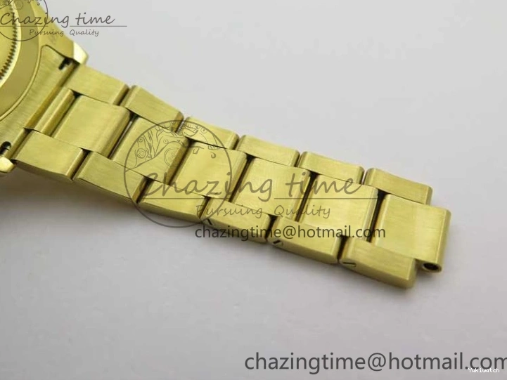 KKF Steel YG Dial Best 904L Edition 1:1 Green Bracelet YG Daytona on A7750 0410